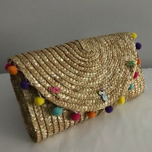 Straw clutch - HANDMADE, BRAND NEW